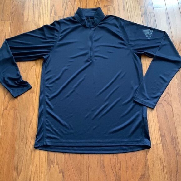 Adidas navy blue Freelift Climalite long sleeve shirt - Picture 1 of 7